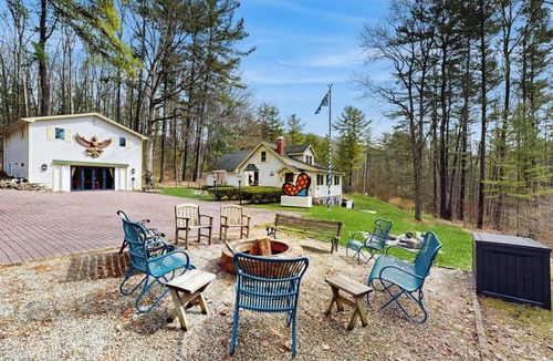 Bath House | Unique wooded oasis with jacuzzi, sauna, pool, game room - near Keuka Lake