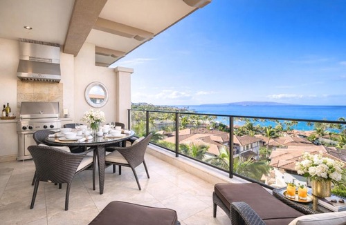 Wailea Apartment | Wailea Beach Villas Oceanfront 3 BR Sleeps 6 Villas Luxury Beachfront Living Complimentary Car with 6 Nights WBV-PH505 by KBM