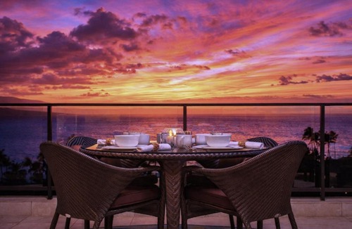 Wailea Apartment | Wailea Beach Villas Oceanfront 3 BR Sleeps 6 Villas Luxury Beachfront Living Complimentary Car with 6 Nights WBV-PH505 by KBM