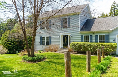 Bayville House | Waterfront 3BR East Boothbay retreat with ocean views, deck, WiFi.