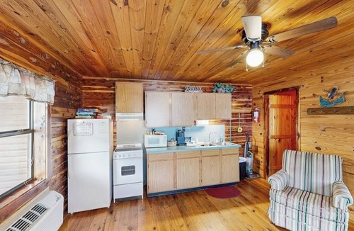 Mountain Pine Cabin | Waterfront cabin right on Ouachita River w/dock access, full kitchens and WIFI