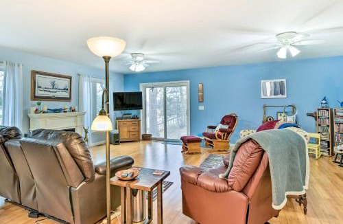 Gladwin House | Waterfront Gladwin Home w/Deck + Fire Pit!