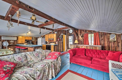 Lake George Cabin | Waterfront Glen Lake Cabin w/Boat Dock & Deck