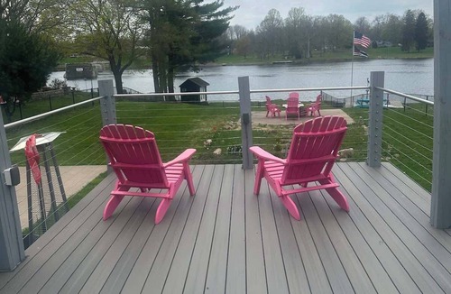 Phoenix House | Waterfront House with Outdoor Heated Swim Spa & Fire Pit