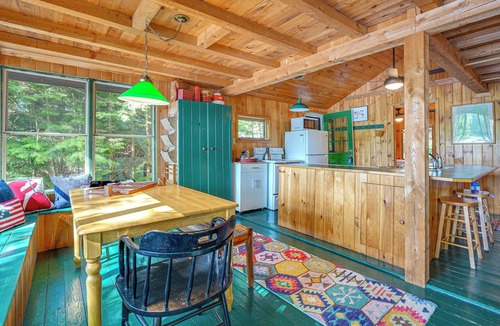 Litchfield Cabin | Waterfront Sand Pond Cabin w/Views & Fire Pit