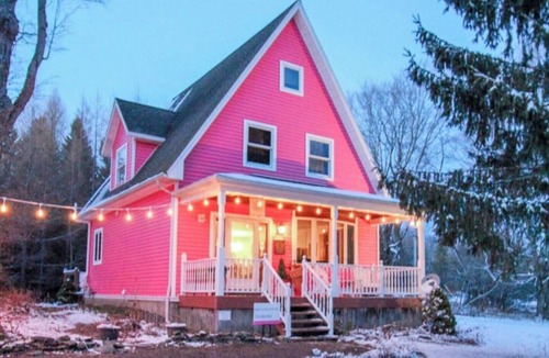 Ellicottville Ski Chalet | Welcome to the EVL Pink Snow Palace!