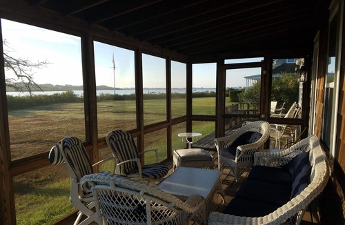 Quioque House | Westhampton, waterfront, 2 acres w/tennis, dock. 15 miles from USOpen.