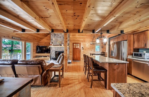 Belgrade Cottage | Winter Lakefront Cabin on Great Pond, Hot Tub