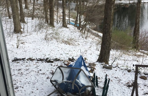 Bliss RV Rental | Woodsy campground lake trails Pool, Hot tub, showers play ground beach fire pit
