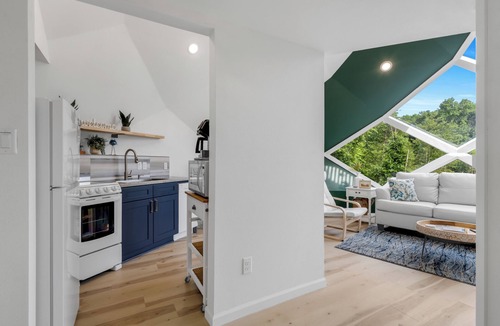 Mineola House | Zome of the Stars: Private Lakefront AND 2 Acre Pond, Docks, Kayaks, Spa Bath