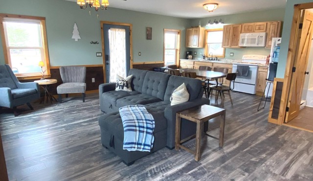 2 Bedrooms with a King Bed, 1 Bath across from the Visitor Center