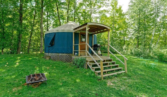 Beautiful Upstate New York Luxury Camping Yurt on a Farm