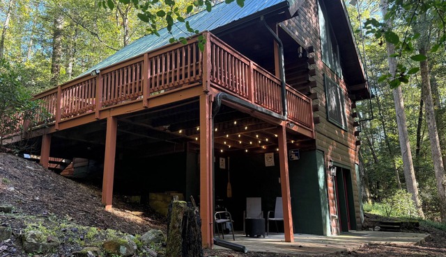 Budget friendly! Dog friendly ! 2 bdrm, 2 ba log cabin. Hot Tub, wifi !