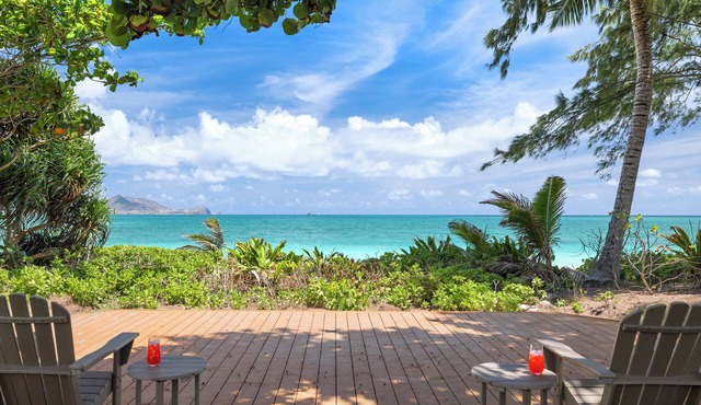 Center of Kailua Bay! Licensed Beach Front Rental #1990/NUC-1774,1775
