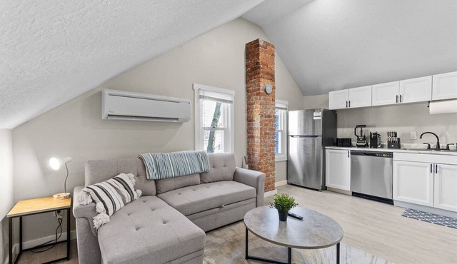 Character-Filled Downtown Apartment | Brick & Wood Details