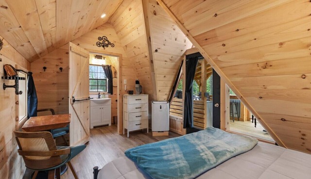 Charming A-Frame Cabin | Cold Plunge Tub | Hot Tub