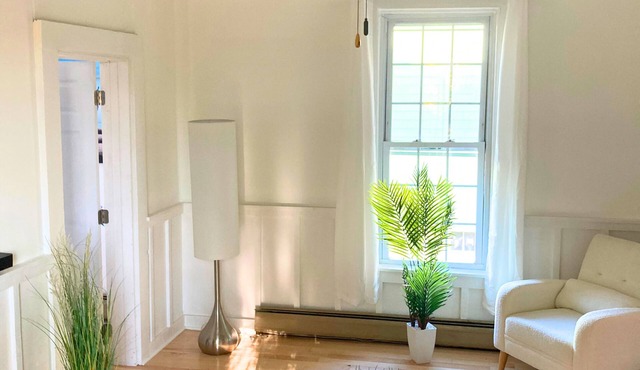 Chic Downtown Retreat Furnished 2-Bedroom with Trail Access & Outdoor Oasis