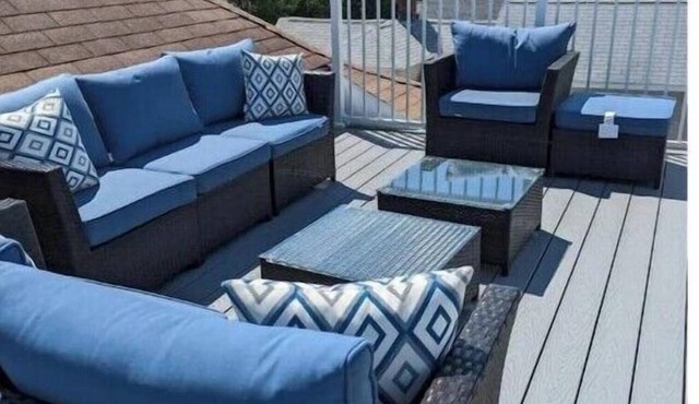 Chill on the rooftop at Pine Point Beach!