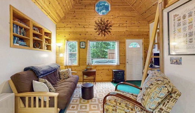 Christina Cabin | Tucked A-Frame | Hot Tub