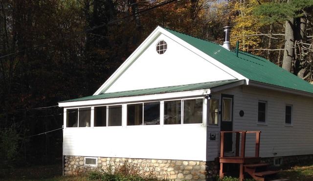 Classic Maine Lakefront Cabin, Porch and Canoe