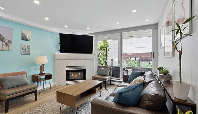 Comfortable 2BR + Den & Huge Private Patio | Free Parking | Pet Friendly