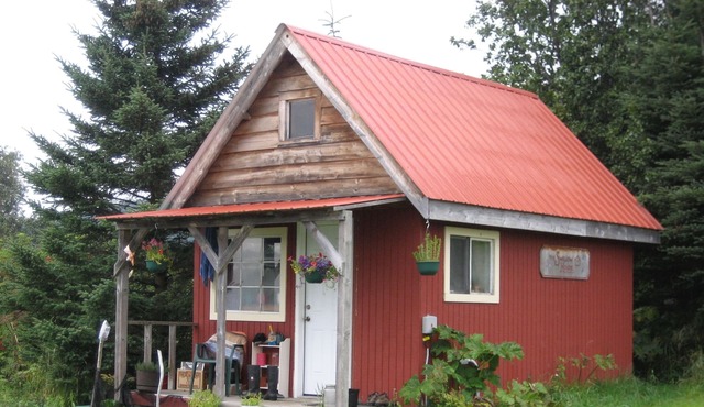 Cozy 4 person Cabin on historic Seaside Farm Songbird Sanctuary