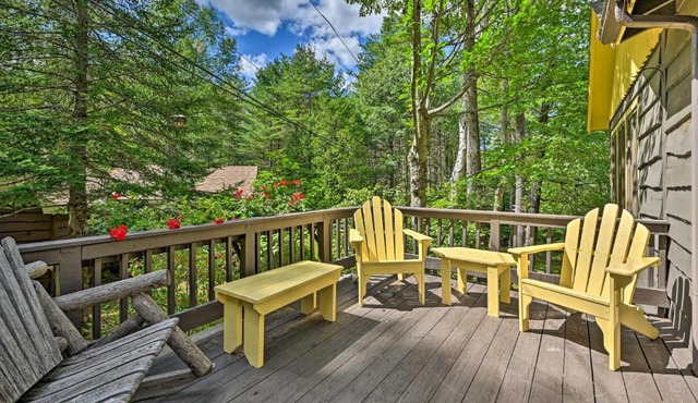 Cozy ADK Cabin with Porch Walk to Schroon Lake!