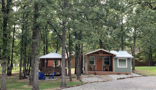 Cozy lake cabin - fire pit, near beach, hiking, golf & disc golf!