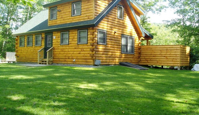 Custom Log Cabin on Wild Ammonoosuc River