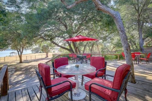 Deck + Cliffside Belton Lake Views: Temple Retreat