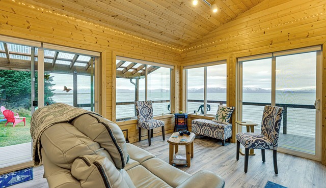 Deck & Panoramic Views: Bayfront House in Homer!
