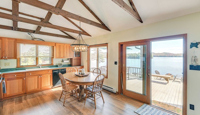 Dock & Views: Lakefront 'Camp' in Old Forge!