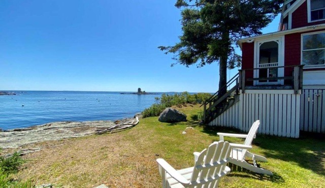 Experience coastal charm at Edge Of The Sea, a cozy 3-bedroom cabin in Boothbay, ME.