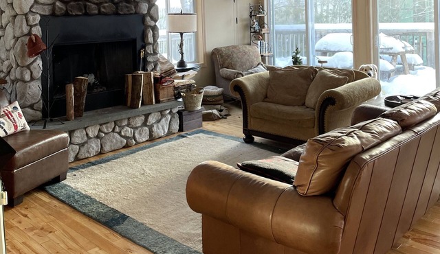 Family Vacation Home on Pleasant Mountain; walk to Ski Trails!
