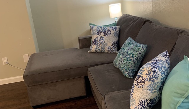 Get it while you can. Feels like home. Roomy condo full kitchen