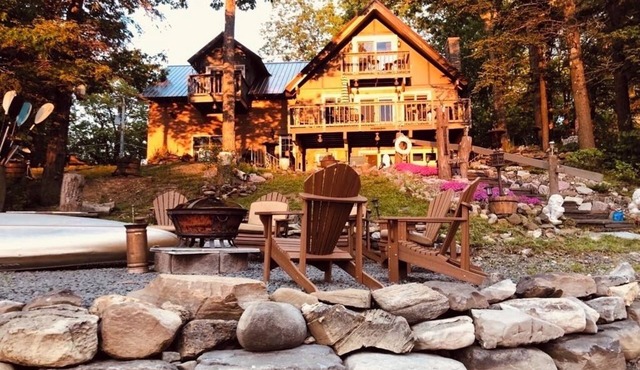 Glamorous lake house on a mountain lake in upstate New York (max of 8 guests)