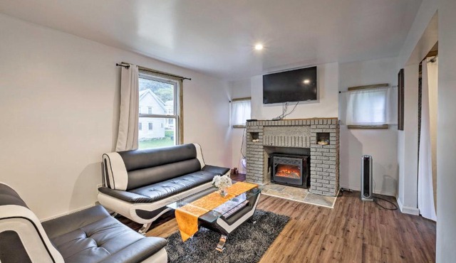 Gloversville Apartment with Fireplace and Essentials!