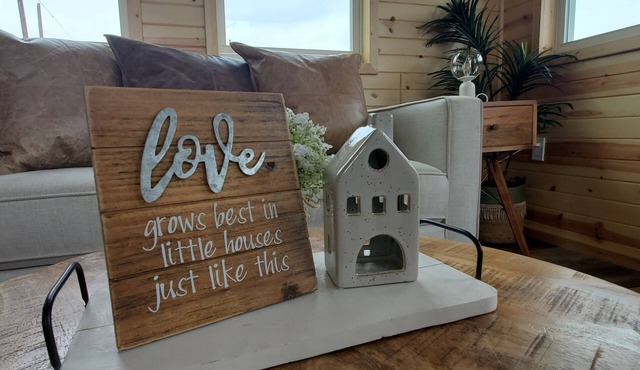 Gorgeous tiny home cabin!Perfect for couples, small families or business travel!