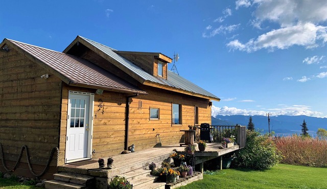 Husky Ranch-Glacier & Bay Views! Charming Home-Gentle Wilderness-Serenity