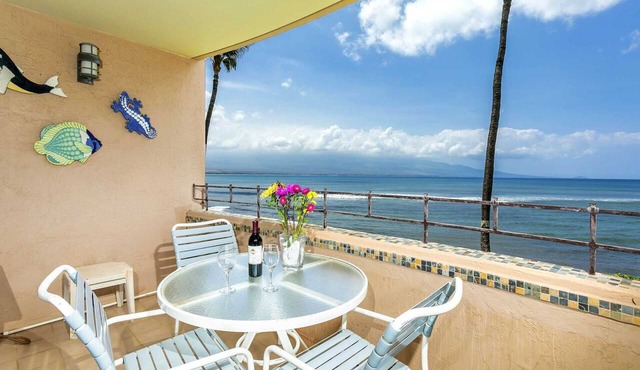 Island Sands Unit 206 Direct Oceanfront View. Enjoy the saltwater oceanfront swimming pool.
