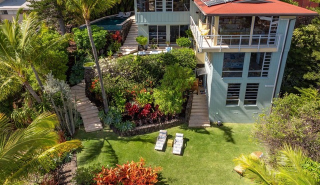 Kahala Hills Estate by Gather: Luxury Oceanview Villa w/Pool & Gym
