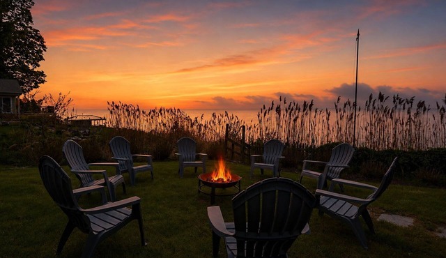Lake Erie Beachfront Retreat - 8 BR + Private Beach & Hot tub!