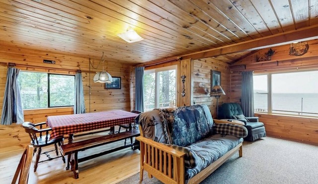 Lake front home with privately shared dock for the homes in this complex