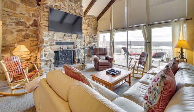 Lake-View Eufaula Getaway w/ Deck, Fire Pits!
