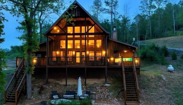 Lakefront A Frame on Beaver Lake - Stunning Views + Rope Swing Cove