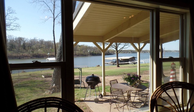 Lakefront Cabin in Grove, OK with Private Dock