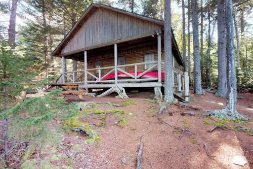 Lakefront cabin with private dock & beach access