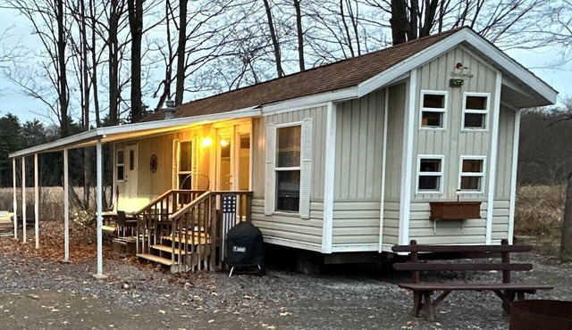Lamoka Lake 4-season tiny house for boating, ice-fishing, hunting, wineries