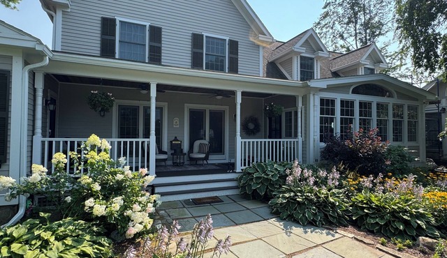 Large open floor plan. Private yet close to everything. Lovely meadow views