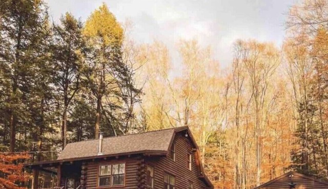 Log Cabin min to Lake George- fire pit, kayak, grill, games